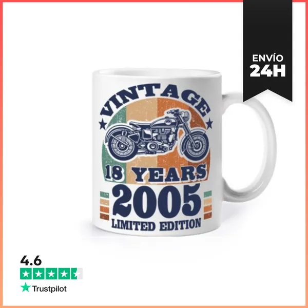 Taza Aniversario 2005 - 18 Años Cumpleaños LaTostadora