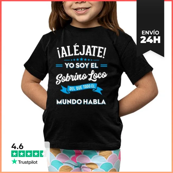 Camiseta Clásica Para Niños Aléjate Soy El Sobrino Loco Regalo