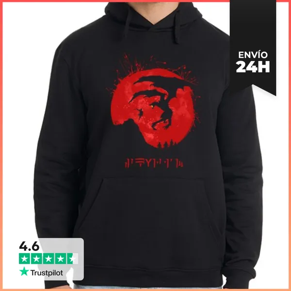 Sudadera Unisex Con Capucha Skyrim LaTostadora
