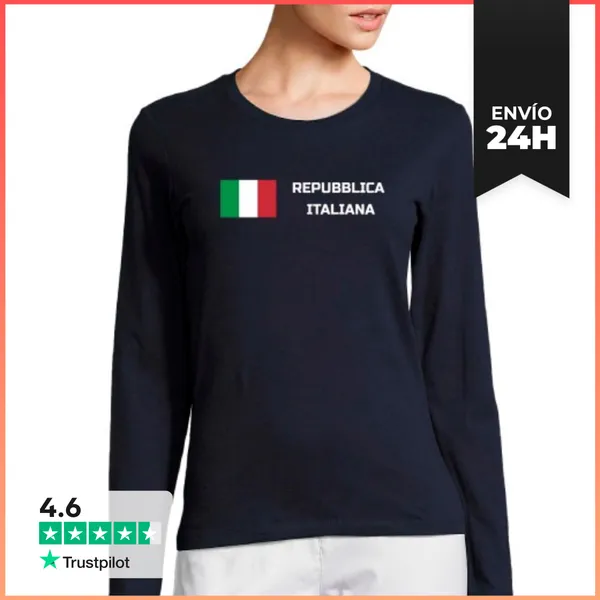 Camiseta Mujer Manga Larga ITALIA LaTostadora