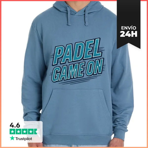 Sudadera Unisex Con Capucha Partido De Pádel En Marcha