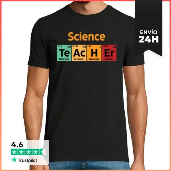 Camiseta Hombre Clásica Science Teacher LaTostadora