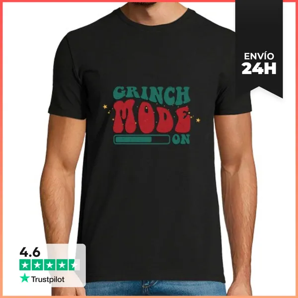 Camiseta Hombre Clásica Christmas GRINCH NAVIDAD 7 LaTostadora