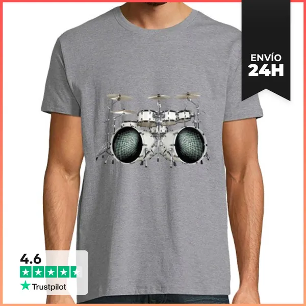 Camiseta Hombre Clásica BATERIA LaTostadora