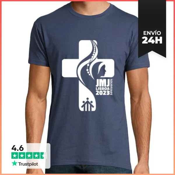Camiseta Hombre Clásica Camiseta Salesianos JMJ 2023 LaTostadora