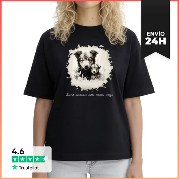 Camiseta Mujer Boxy Zure Ondoan Beti Lasai Nago. ZH LaTostadora