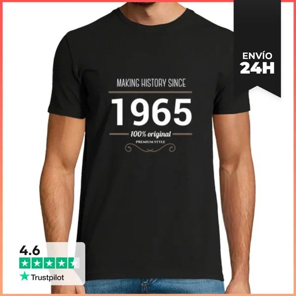 Camiseta Hombre Clásica Making History 1965 White LaTostadora