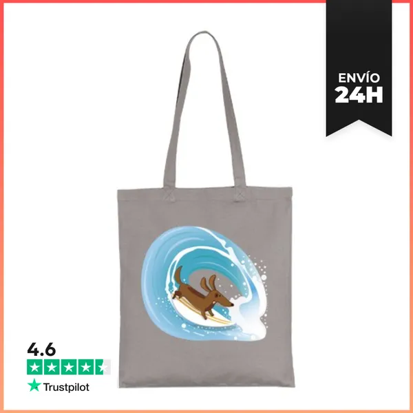 Bolsa De Tela Perrito Surfero LaTostadora