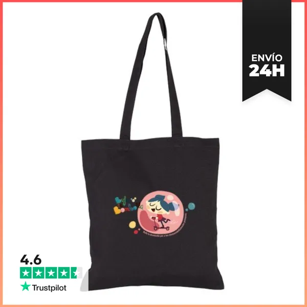 Bolsa De Tela Niña En Burbuja Patinando LaTostadora
