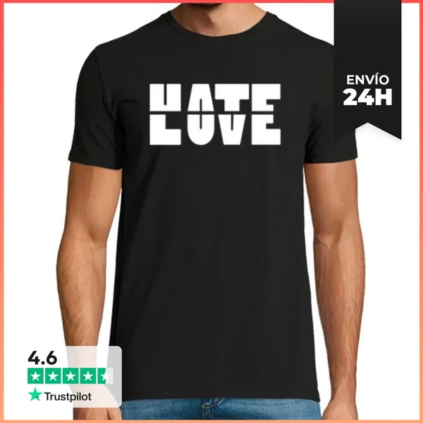 Camiseta Hombre Clásica Odio Amar LaTostadora