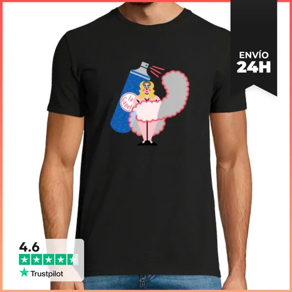 Camiseta Hombre Clásica Camiseta Bote La Caneli LaTostadora