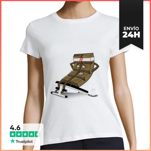 Camiseta Mujer Clásica Choco Abdominal LaTostadora
