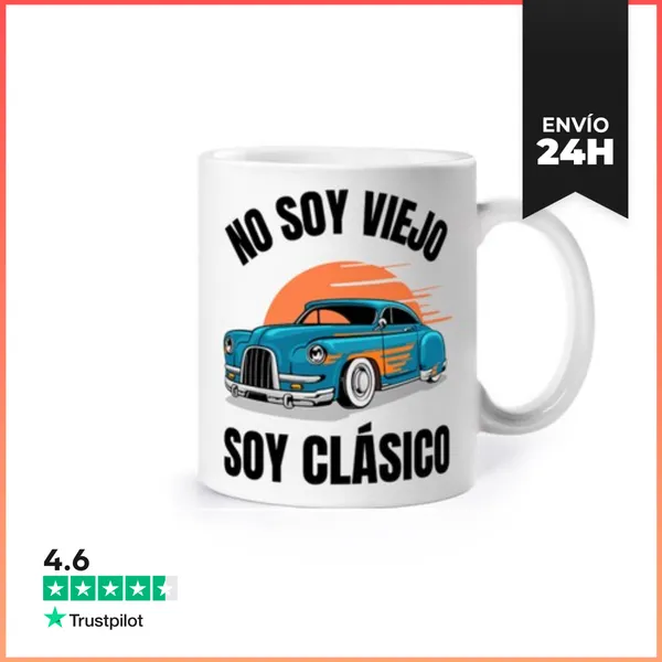 Taza No Soy Viejo Soy Clásico LaTostadora