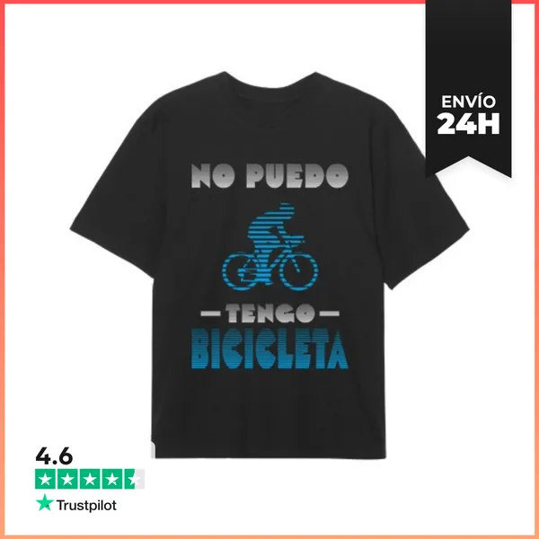 Camiseta Oversize No Puedo Tengo Bicicleta Camiseta Oversize