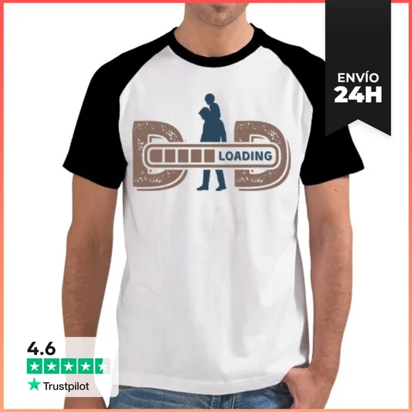 Camiseta Hombre, Estilo Béisbol DAD LOADING LaTostadora
