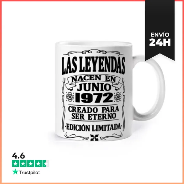 Taza Las Leyendas De Junio De 1972 LaTostadora