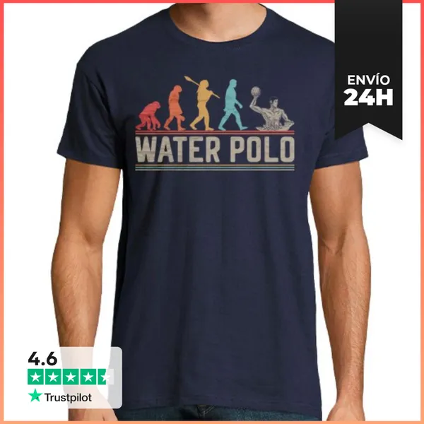 Camiseta Hombre Clásica Waterpolo Evolución Waterpolo LaTostadora
