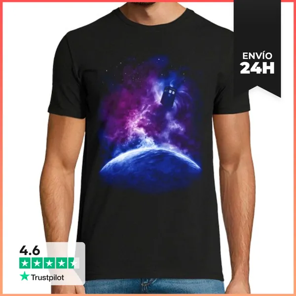 Camiseta Hombre Clásica Espacio Y Tiempo LaTostadora