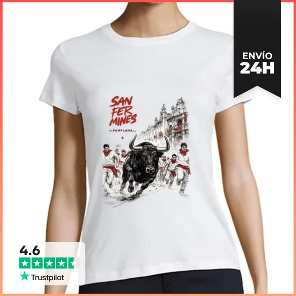 Camiseta Mujer Clásica San Fermín LaTostadora