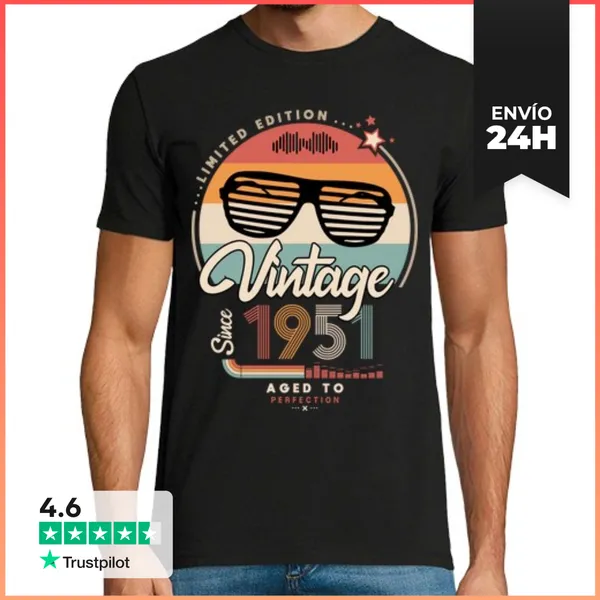 Camiseta Hombre Clásica Vintage Since 1951 LaTostadora