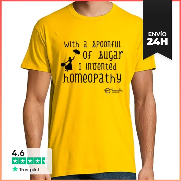 Camiseta Hombre Clásica With A Spoonful Of Sugar (fondos Claros)