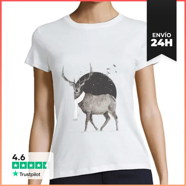 Camiseta Mujer Clásica El Invierno Es Todo Ii LaTostadora