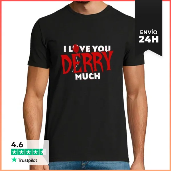 Camiseta Hombre Clásica Te Quiero Mucho Derry LaTostadora