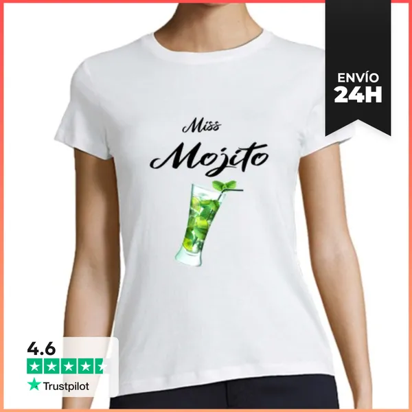 Camiseta Mujer Clásica Señorita Mojito LaTostadora