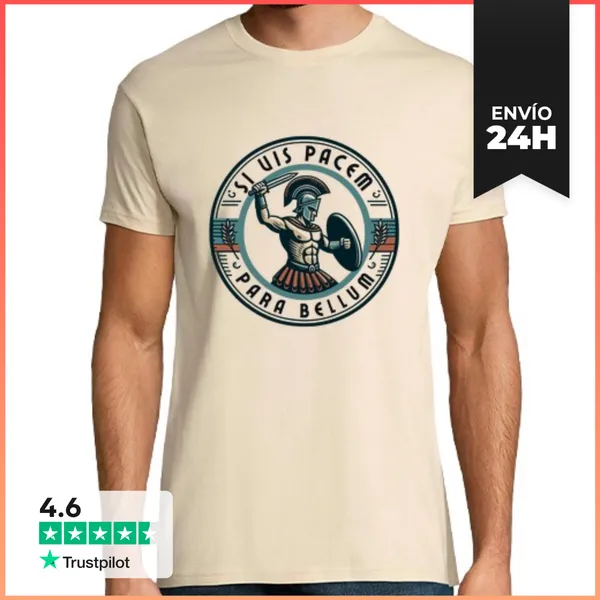 Camiseta Hombre Clásica Si Vis Pacem Para Bellum LaTostadora