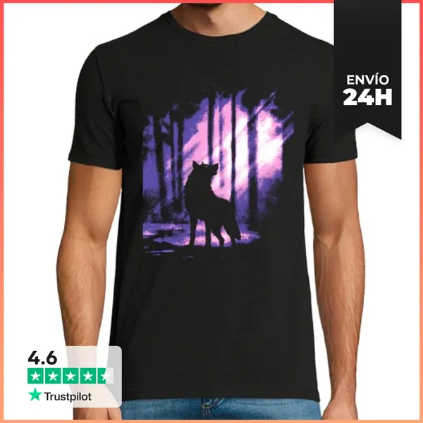 Camiseta Hombre Clásica Bosque Oscuro LaTostadora