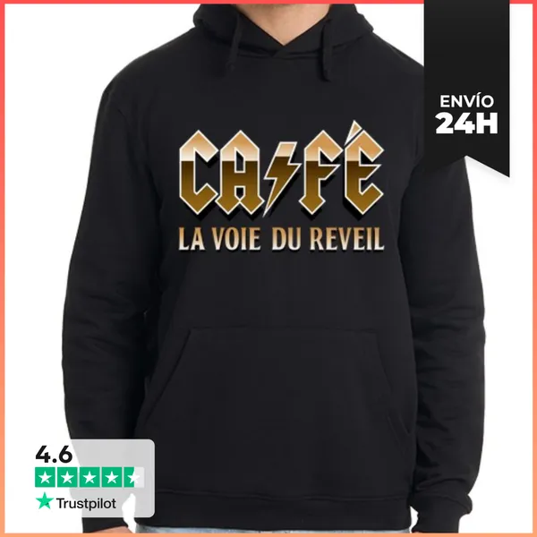 Sudadera Unisex Con Capucha Café El Camino Al Despertar