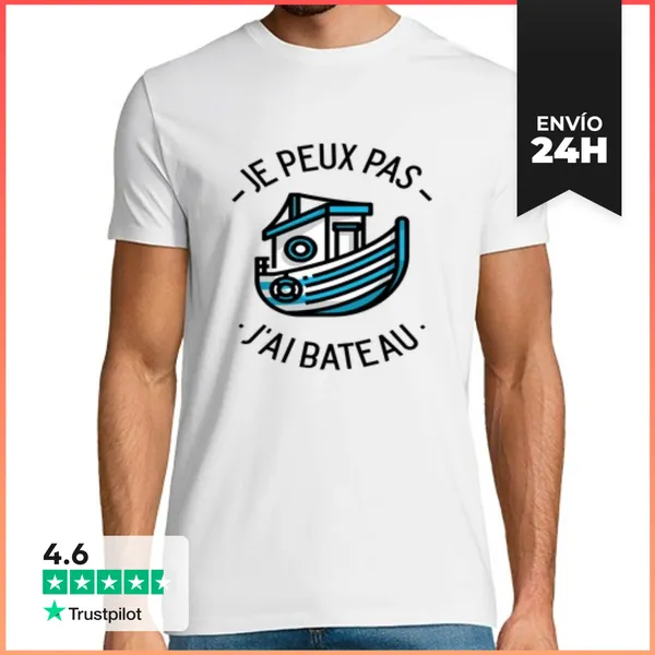 Camiseta Hombre Clásica No Puedo Tener Un Bote, Mar Oceano
