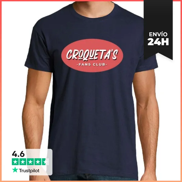 Camiseta Hombre Clásica Croquetas Fans Club LaTostadora