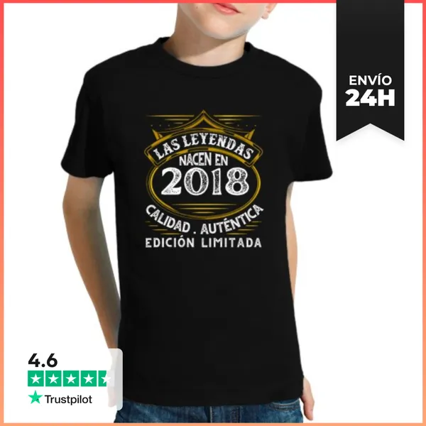Camiseta Clásica Para Niños Las Leyendas Nacen En 2018 Calidad
