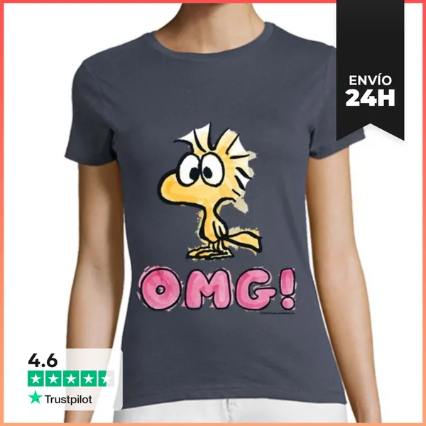 Camiseta Mujer Clásica Woodstock OMG LaTostadora