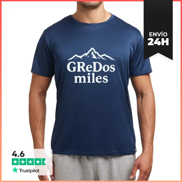 Camiseta Deportiva Hombre GReDos Miles Sport Blanco LaTostadora