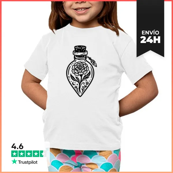 Camiseta Clásica Para Niños Preocupación En Frasco Ogiva