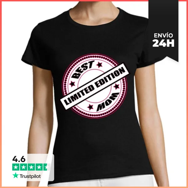 Camiseta Mujer Clásica Garantia BEST MOM Mejor Mama. La Tostadora