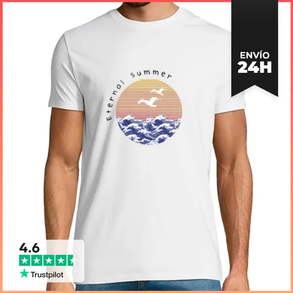 Camiseta Hombre Clásica Eternal Summer - Camiseta Hombre