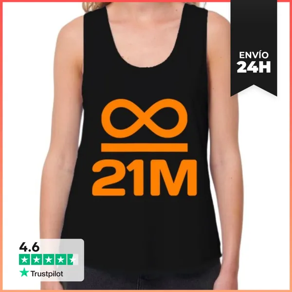 Camiseta Mujer Sin Mangas, Loose Fit Todo Dividido Por 21