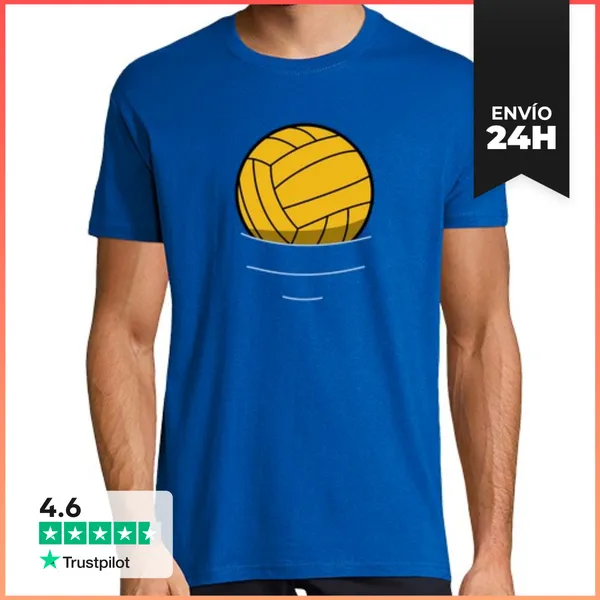 Camiseta Hombre Clásica Waterpolo Balon - Agua LaTostadora
