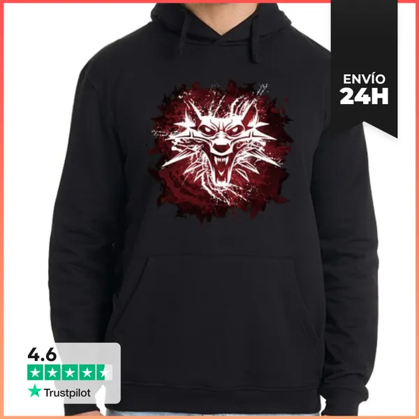 Sudadera Unisex Con Capucha I Am The Wircher LaTostadora