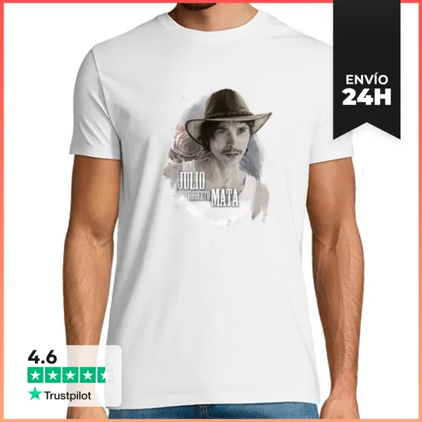 Camiseta Hombre Clásica Malviviendo- Julio Roberto Mata