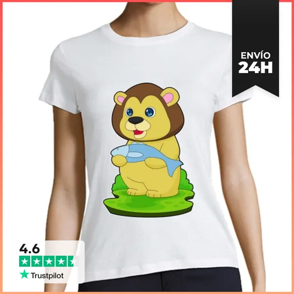 Camiseta Mujer Clásica Pez León LaTostadora