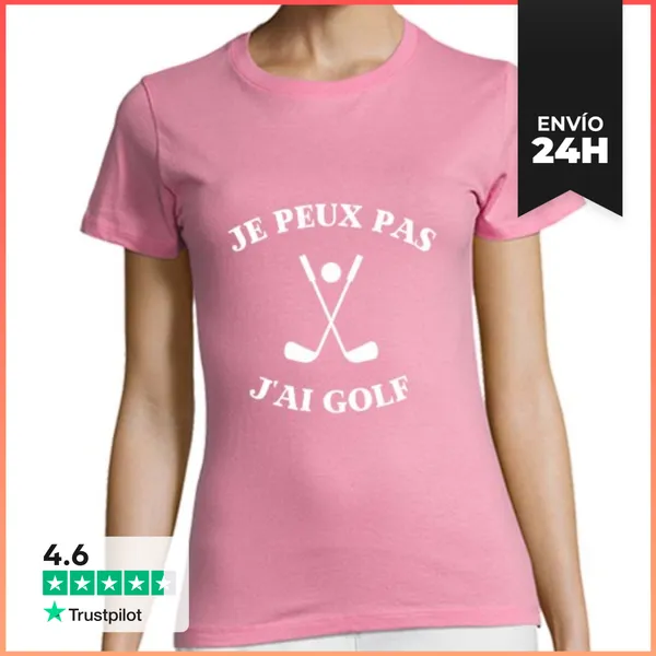 Camiseta Mujer Clásica No Puedo Tener Humor Golf Golf Mujer
