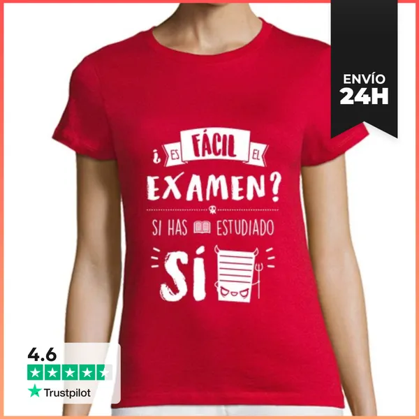 Camiseta Mujer Clásica Examen LaTostadora