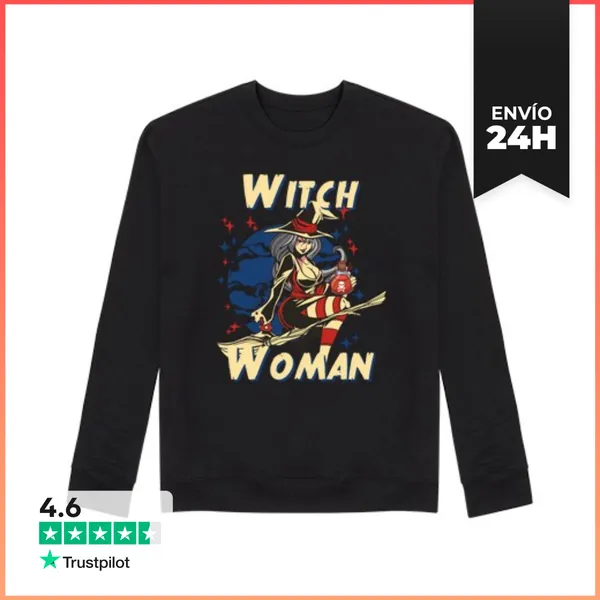 Sudadera Unisex Mujer Bruja LaTostadora