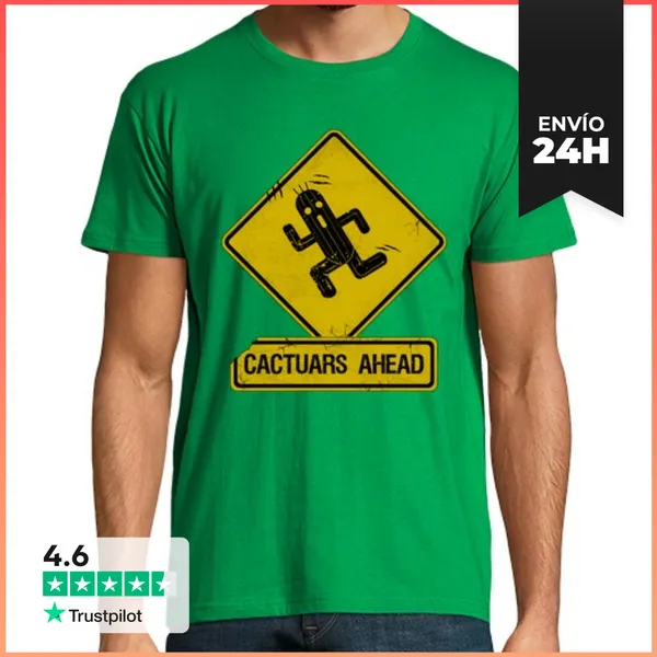 Camiseta Hombre Clásica Dangers On The Road LaTostadora