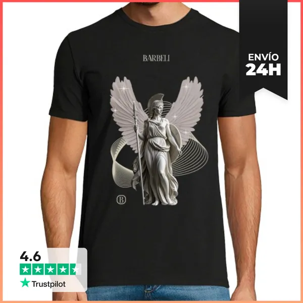 Camiseta Hombre Clásica Atenea-colores Oscuros LaTostadora