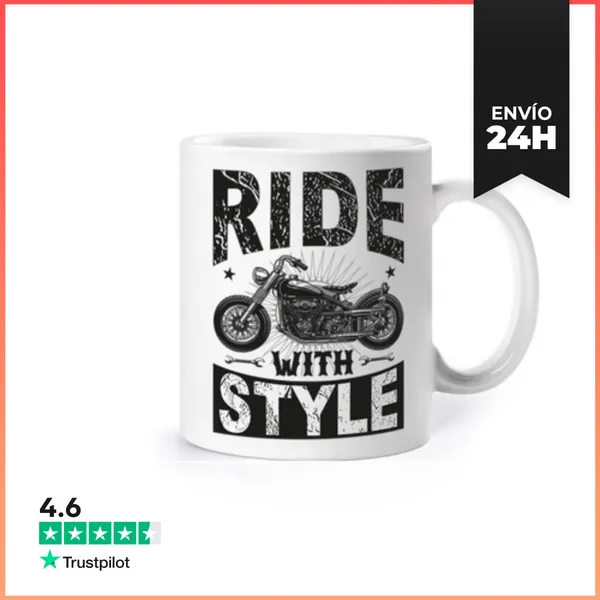 Taza Paseo Con Estilo - Regalo Para Motocicl LaTostadora